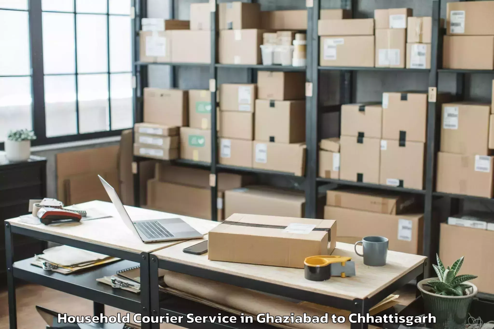 Quality Ghaziabad to Jagdalpur Household Courier